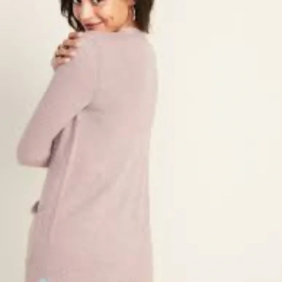 Open-Front Long-Line Sweater - Picture 2 of 2